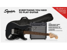 Squier By Fender Affinity Series™ Stratocaster® HSS Pack, Laurel Fingerboard, Charcoal Frost Metallic  