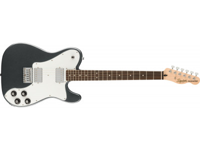 Squier By Fender Affinity Series™ Telecaster® Deluxe, Laurel Fingerboard, White Pickguard, Charcoal Frost Metallic 