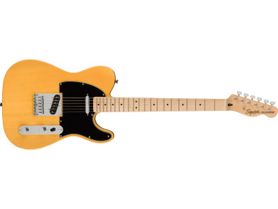 Squier By Fender Affinity Series™ Telecaster®, Maple Fingerboard, Black Pickguard, Butterscotch Blonde 