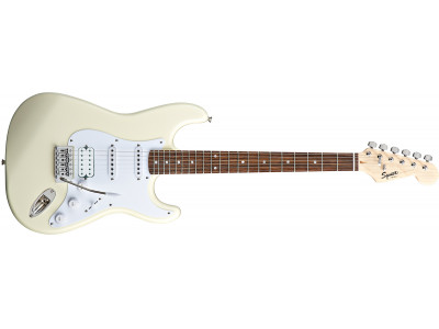 Squier By Fender Legacy Bullet Stratocaster with Tremolo HSS LRL Arctic White 