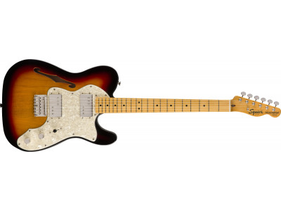 Squier By Fender Classic Vibe '70s Telecaster® Thinline, Maple Fingerboard, 3-Color Sunburst 
