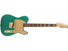 Squier By Fender 40th Anniversary Telecaster®, Gold Edition, Laurel Fingerboard, Gold Anodized Pickguard, Sherwood Green Metallic  