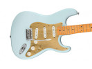 Squier By Fender 40th Anniversary Stratocaster®, Vintage Edition, Maple Fingerboard, Gold Anodized Pickguard, Satin Sonic Blue 