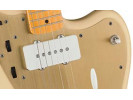 Squier By Fender 40th Anniversary Jazzmaster®, Vintage Edition, Maple Fingerboard, Gold Anodized Pickguard, Satin Desert Sand 