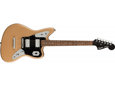 Squier By Fender Contemporary Jaguar® HH ST, Laurel Fingerboard, Black Pickguard, Shoreline Gold 