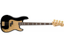 Squier By Fender 40th Anniversary Precision Bass®, Gold Edition, Laurel Fingerboard, Gold Anodized Pickguard, Black  