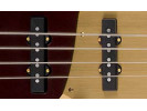 Squier By Fender 40th Anniversary Jazz Bass®, Gold Edition, Laurel Fingerboard, Gold Anodized Pickguard, Ruby Red Metallic 