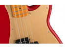 Squier By Fender 40th Anniversary Precision Bass®, Vintage Edition, Maple Fingerboard, Gold Anodized Pickguard, Satin Dakota Red 