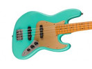Squier By Fender 40th Anniversary Jazz Bass®, Vintage Edition, Maple Fingerboard, Gold Anodized Pickguard, Satin Sea Foam Green 