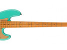 Squier By Fender 40th Anniversary Jazz Bass®, Vintage Edition, Maple Fingerboard, Gold Anodized Pickguard, Satin Sea Foam Green 