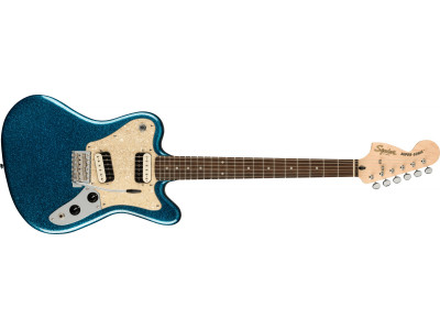 Squier By Fender Paranormal Super-Sonic™, Laurel Fingerboard, Pearloid Pickguard, Blue Sparkle 