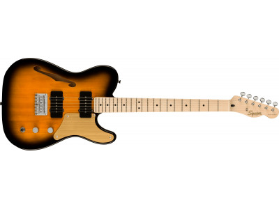 Squier By Fender Paranormal Cabronita Telecaster® Thinline, Maple Fingerboard, Gold Anodized Pickguard, 2-Color Sunburst 
