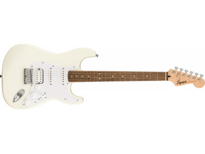 Squier By Fender Legacy Bullet® Stratocaster® HT HSS, Laurel Fingerboard, Arctic White 