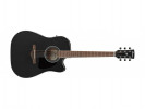 Ibanez AW84CE-WK Weathered Black Open Pore  