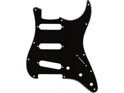 Fender PRIBOR Pickguard Strat 11 Hole S/S/S Configuration 3-Ply B/W/B 