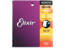 Elixir Žice za akustičnu gitaru Nanoweb 011/052 Custom Light 16027