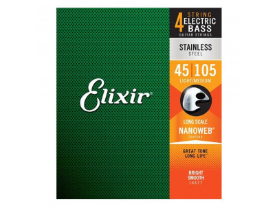 Elixir Nanoweb Light/Medium Long Scale 045-105 4-String 