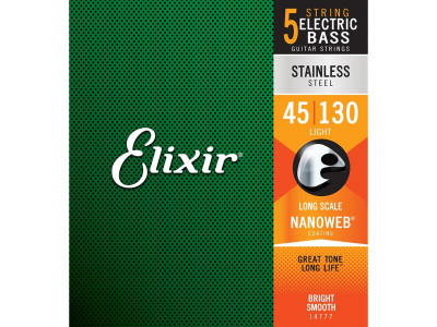 Elixir Nanoweb Light B/Long 5th String 45-130 Elixir Nanoweb Light B/Long 5th String 45-130