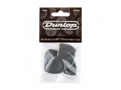Jim Dunlop BIG STUBBY® NYLON PICK 3.0MM 445P300 (6 Pack) 