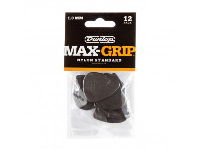 Jim Dunlop MAX-GRIP® NYLON STANDARD PICK 1.0MM 449P100 (12 Pack) 
