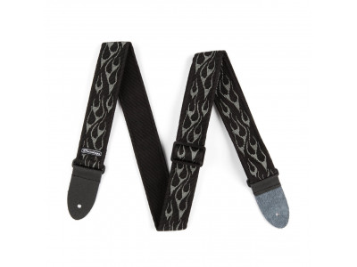Jim Dunlop DUNLOP CLASSIC FLAMBE GRAY STRAP D3811GY Jim Dunlop DUNLOP CLASSIC FLAMBE GRAY STRAP D3811GY