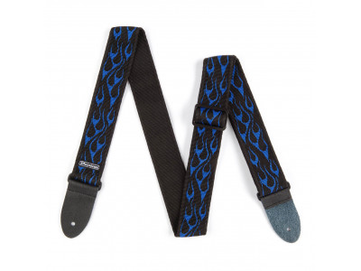 Jim Dunlop DUNLOP CLASSIC FLAMBE BLUE STRAP D3811BL Jim Dunlop DUNLOP CLASSIC FLAMBE BLUE STRAP D3811BL