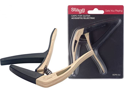 Stagg Capo For Guitar SCPX CU CLOWOOD 