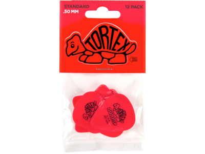 Jim Dunlop TORTEX® STANDARD PICK .50MM 418P050 (12 Pack) 