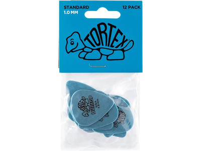 Jim Dunlop TORTEX® STANDARD PICK 1.0MM 418P100 (12 Pack) 