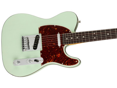 Fender American Ultra Luxe Telecaster RW Transparent Surf Green  