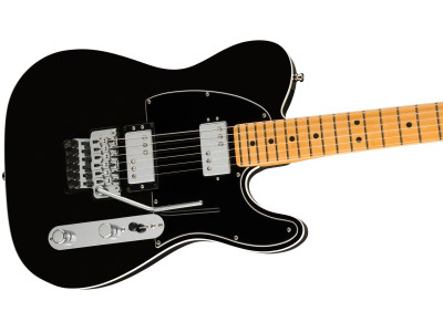 Fender American Ultra Luxe Telecaster Floyd Rose MN HH Black 
