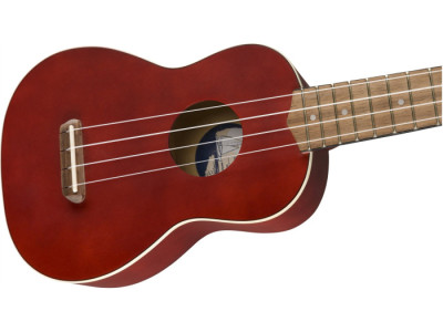 Fender Venice Soprano Ukulele WN Cherry   