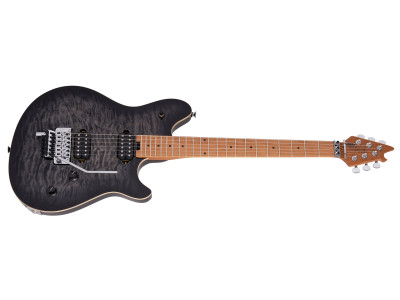 EVH Wolfgang Special QM Baked Maple FB Charcoal Burst 
