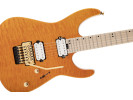 Charvel PRO-MOD DK24 HH FR M MAHOGANY WITH QUILT MAPLE MAPLE FINGERBOARD DARK AMBER  