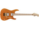 Charvel PRO-MOD DK24 HH FR M MAHOGANY WITH QUILT MAPLE, MAPLE FINGERBOARD, DARK AMBER 