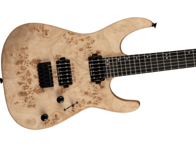 Charvel PRO-MOD DK24 HH HT E MAHOGANY WITH POPLAR BURL, EBONY FINGERBOARD, DESERT SAND 