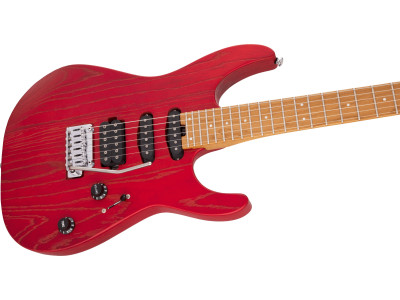 Charvel PRO-MOD DK24 HSS 2PT CM ASH, CARAMELIZED MN, RED ASH 