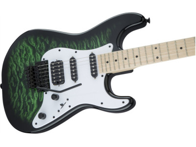 Jackson X Series Signature Adrian Smith SDXQM Transparent Green  