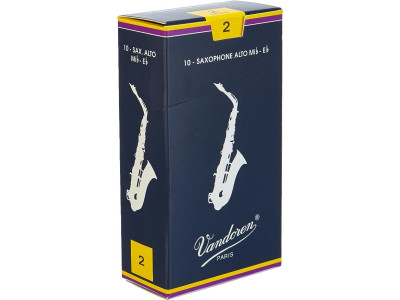 Vandoren Alto Saxophone Reeds - Strength 2 SR212 