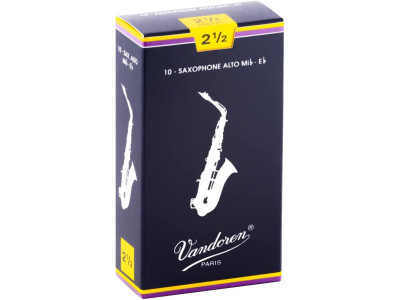 Vandoren Alto Saxophone Reeds - Strength 2.5 SR2125 