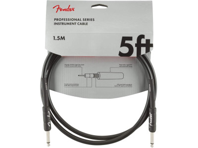 Fender Pro 5 Instrument Cable Black  