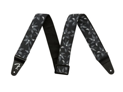 Fender Hawaiian Straps Black Floral  