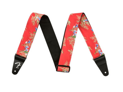 Fender Hawaiian Straps Red Floral 