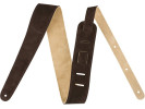 Fender Reversible Suede Straps Brown And Tan   