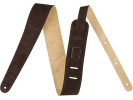 Fender Reversible Suede Straps Brown And Tan  