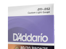 D'Addario 11-52 Custom Light Acoustic Guitar Strings EJ13 