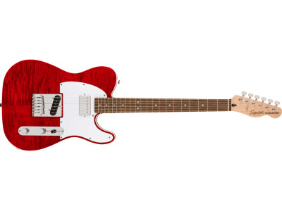 Squier By Fender Affinity Series Telecaster FMT SH IRL Crimson Red Transparent 