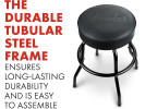 Fender  Embossed Black Logo Swivel Barstool 