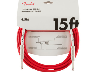 Fender PRIBOR Original Series Instrument Cables 15FT Fiesta Red 