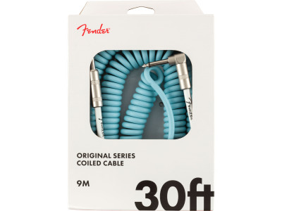 Fender PRIBOR Original Series Coil Instrument Cables 30FT Daphne Blue 